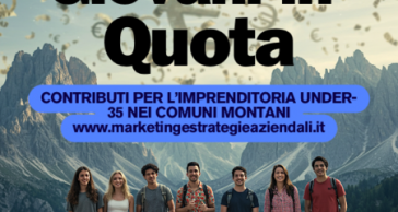 GIOVANI IN QUOTA – contributi per l’imprenditoria under-35 nei Comuni montani